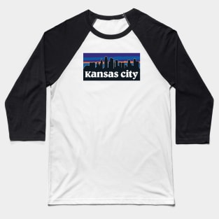 Kansas City Skyline Baseball T-Shirt